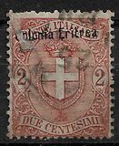 [Coat of Arms - Italian Postage Stamps Overprinted "Colonia Eritrea", type C1]