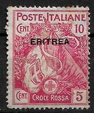 [Red Cross - Italian Postage Stamps Overprinted "ERITREA", type M]