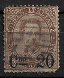 [King Umberto I - Surcharged, प्रकार X1]