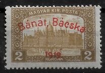 [Hungarian Stamps Overprinted "Bánát Bácska 1919", type E4]