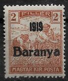 [Hungarian Stamps Overprinted "1919 Baranya" in Black, tip B6]