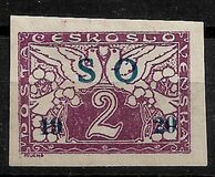 [Czeshoslovakian Express Stamps Overprinted "SO 1920", type B2]