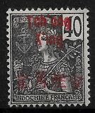 [Indochinese Postage Stamps Overprinted "Tch'ong K'ing", type C10]