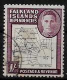 [King George VI - Map of Falkland Islands, Tipi A16]