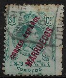 [Spanish Postage Stamps Overprinted "PROTECTORADO ESPANOL - EN MARRUECOS", type D6]