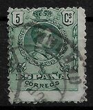 [King Alfonso XIII - Blue Control Numbers on Backside, type BG1]