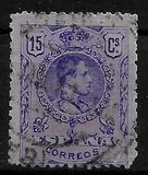 [King Alfonso XIII - Blue Control Numbers on Backside, type BG3]