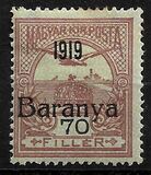 [Hungarian Stamps Overprinted "1919 Baranya" in Black, type A5]