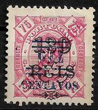 [Issues of 1914-1915 Surcharged "DEZ - CENTAVOS" in Blue or Red, प्रकार AF3]