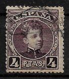 [King Alfonso XIII - Blue Control Numbers on Backside, Typ AT10]