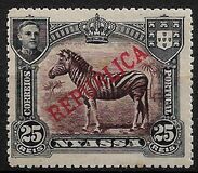 [Zebra - Not Issued Stamps Overprinted "REPUBLICA", type I1]