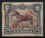 [Zebra - Not Issued Stamps Overprinted "REPUBLICA", type I1]