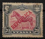 [Zebra - Not Issued Stamps Overprinted "REPUBLICA", type I]