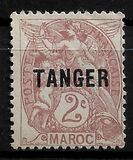 [Inscription: "MAROC" - Overprinted "TANGER", प्रकार A1]