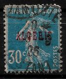 [French Postage Stamps Overprinted "ALGÈRIE" in Red, タイプ A3]
