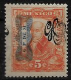 ["Carranza Issue" of 1915 Overprinted " G.P. DE M.", type DG5]