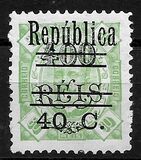 [Issues of 1902 Overprinted "Republica" and Surcharged "40 C.", type AM1]