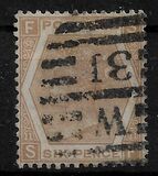 [Queen Victoria - White Control Numbers in Corners, प्रकार U]