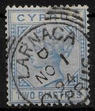 [Queen Victoria - Different Watermark. Plate 1: Forehead has 7 Lines. Plate 2: Forehead has 5 Lines, タイプ G11]