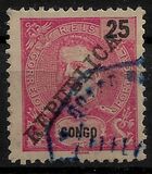 [King Carlos I Stamps of 1898-1901 & 1903 Overprinted "REPUBLICA" in Red or Blue Colour, type J5]