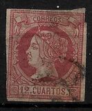 [Queen Isabella II - Colored Paper, type O2]
