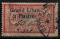 [French Postage Stamps Surcharged & Overprinted in French & Arabic, type D10]