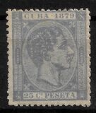 [King Alfonso XII, Inscription "CUBA 1879", प्रकार E15]