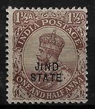 [King George V, 1865-1936 - India Postage Stamps Overprinted "JIND STATE", type F10]