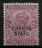 [King George V, 1865-1936 - India Postage Stamps Overprinted "CHAMBA STATE", type A35]