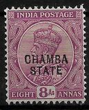 [King George V, 1865-1936 - India Postage Stamps Overprinted "CHAMBA STATE", type A39]