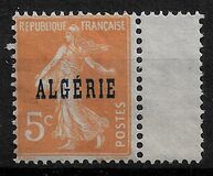[French Postage Stamps Overprinted in Blue, type C1]