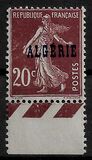 [French Postage Stamps Overprinted in Black, type B7]