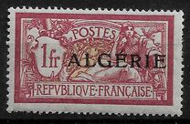 [French Postage Stamps Overprinted in Black, type B13]