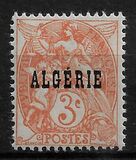 [French Postage Stamps Overprinted in Black, type B1]