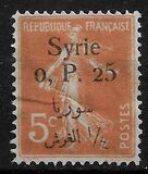 [French Postage Stamps Surcharged & Overprinted Syrie in French and Arabic, වර්ගය U]