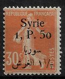 [French Postage Stamps Surcharged & Overprinted Syrie in French and Arabic, වර්ගය U7]