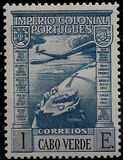 [Airmail - Previous Issues of 1938 of Angola Overprinted "CABO VERDE", veids AF3]