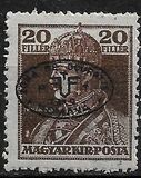 [Hungarian King Karl IV & Queen Zita Stamps of 1919 Overprinted, type M4]