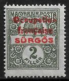[Hungary Express Stamp Overprinted "Occupation francaise", type B]