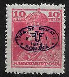 [Hungarian King Karl IV & Queen Zita Stamps of 1919 Overprinted, type M]