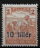 [Hungarian Stamps Surcharged, type A]