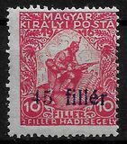 [Hungarian Stamps Surcharged, type B]