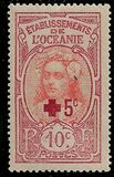 [Red Cross Charity - Small Paris Overprint, type B14]