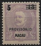[King Carlos I of Portugal - Nos. 88, 90, 92 & 93 Overprinted "PROVISORIO" & Surcharged, Scrivi Z]