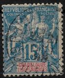 [Inscription: "GUADELOUPE ET DEPENDANCES", type G5]
