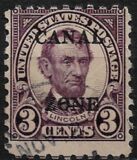 [Personalities- USA General Issues Overprinted "CANAL/ZONE", type N9]