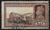 [King George VI, 1895-1952 - India Postage Stamps Overprinted "PATIALA STATE", type G8]