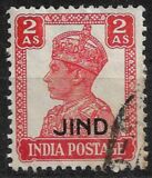 [King George VI, 1895-1952 - India Postage Stamps Overprinted "JIND", type K6]