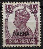 [King George VI, 1895-1952 - India Postage Stamps Overprinted "NABHA", type H1]