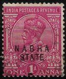[King George V, 1865-1936 - India Postage Stamps Overprinted "NABHA STATE", type D2]